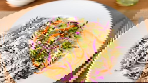 Lime-Chipotle Olive Oil Aioli Coleslaw