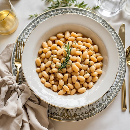Slow Cooker White Beans with Rosemary