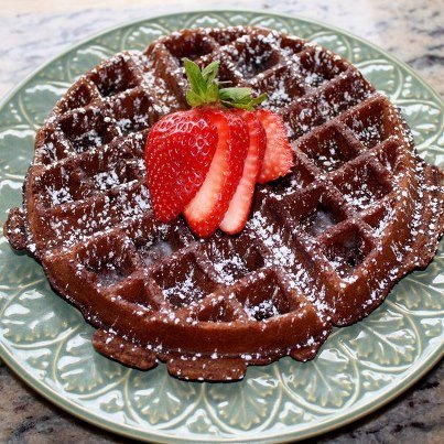 Blood Orange & Cocoa Waffles