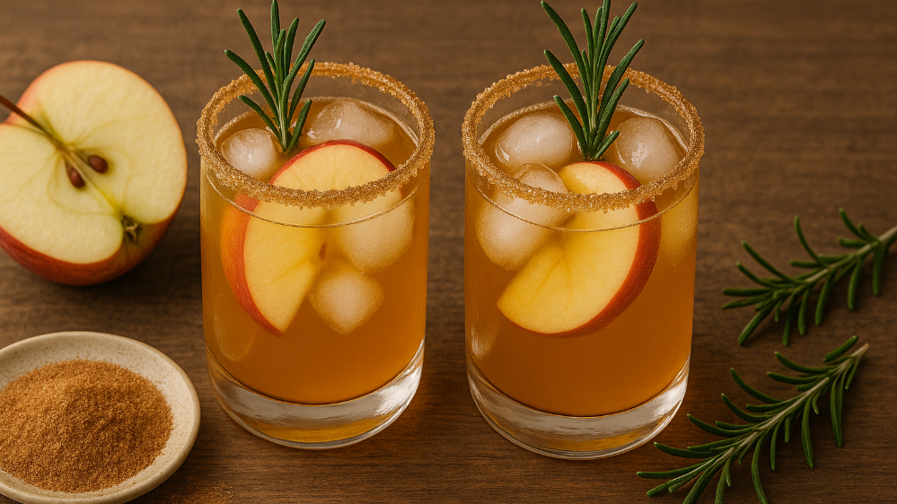 Image of Dein Sommerhighlight: Apfel-Zimt-Eistee mit Ingwer-Zitrone