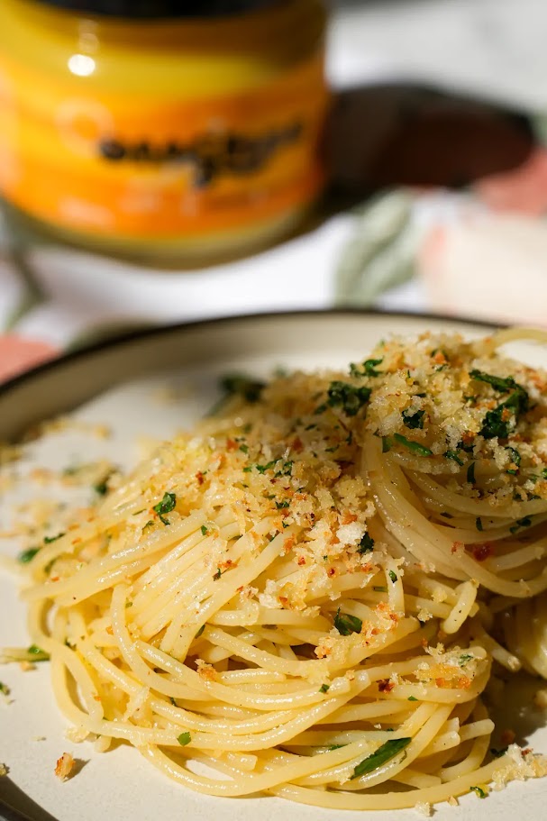  Creamy Ghee Spaghetti al Limone with Ghee Pangrattato