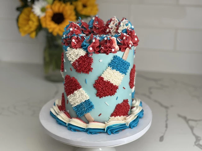 Image of Kootek Funfetti Cake with American Popsicle Buttercream