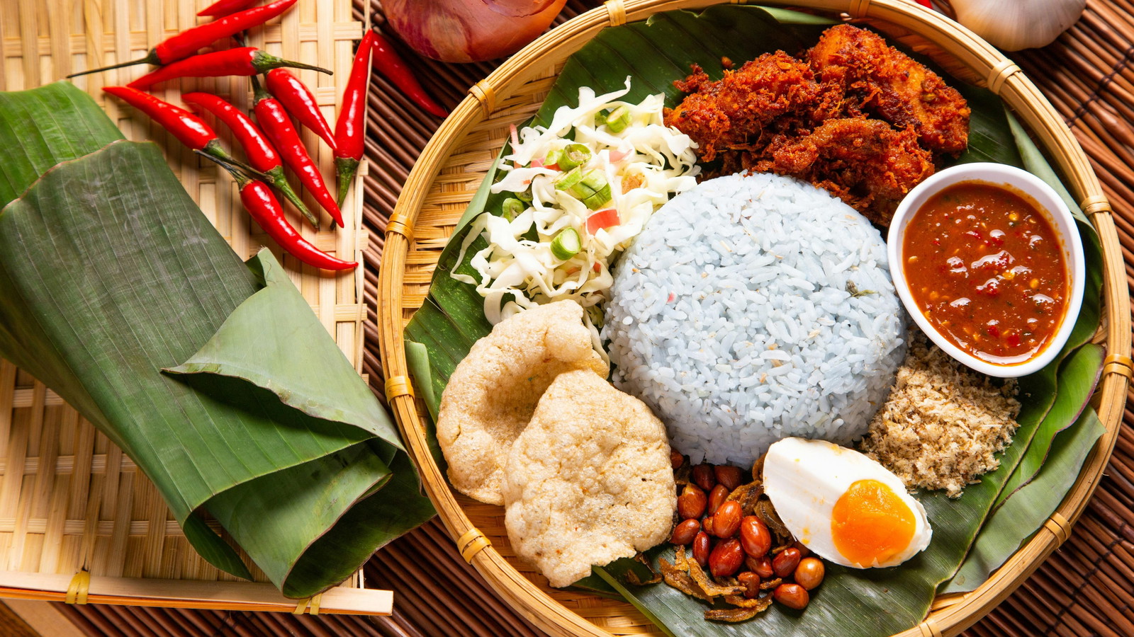 Image of Riz coco et sambal (Nasi Lemak)