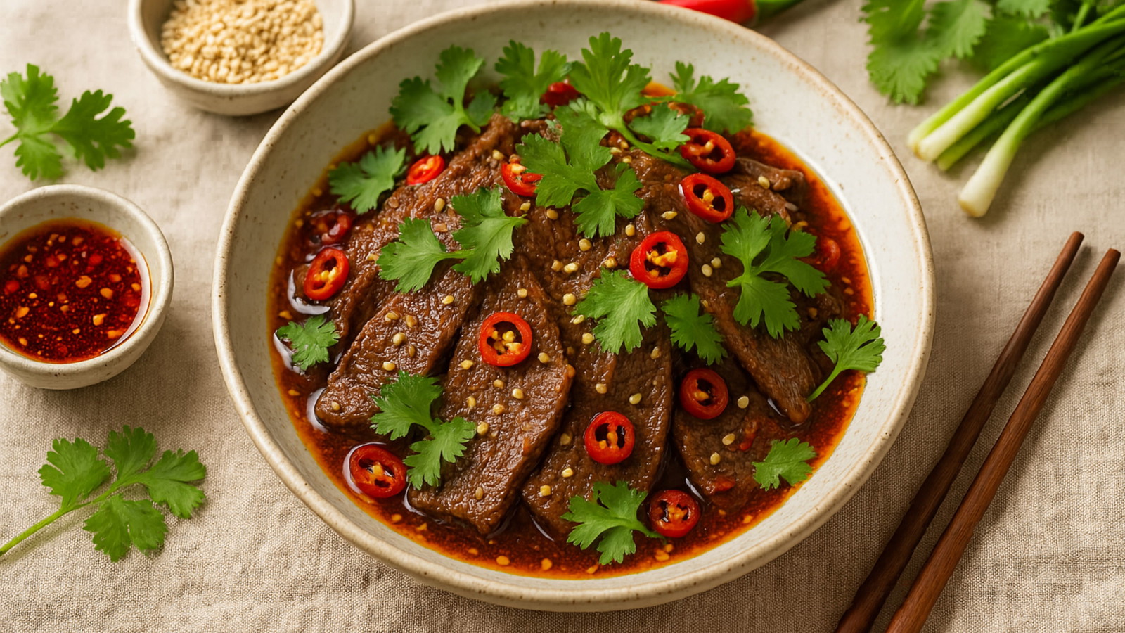 Image of Bœuf épicé froid façon Sichuan