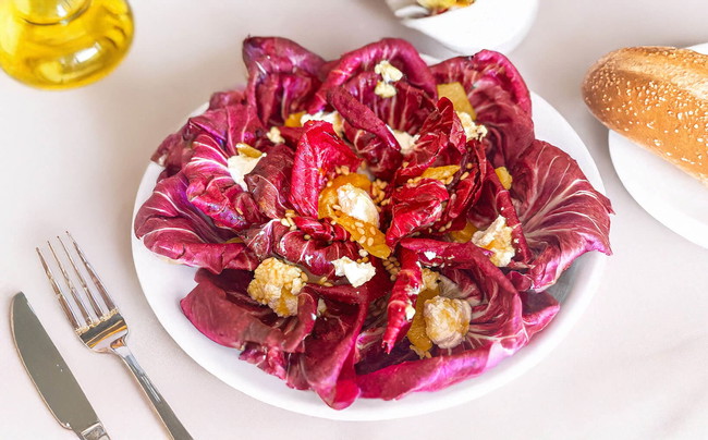 Radicchio Salad with Burrata