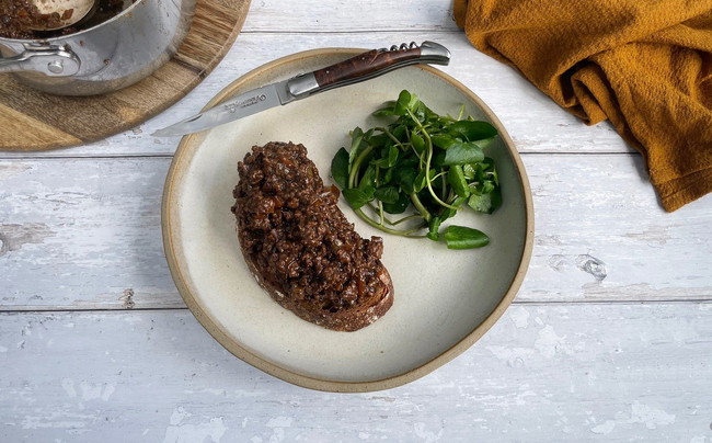 Venison Mince on Toast