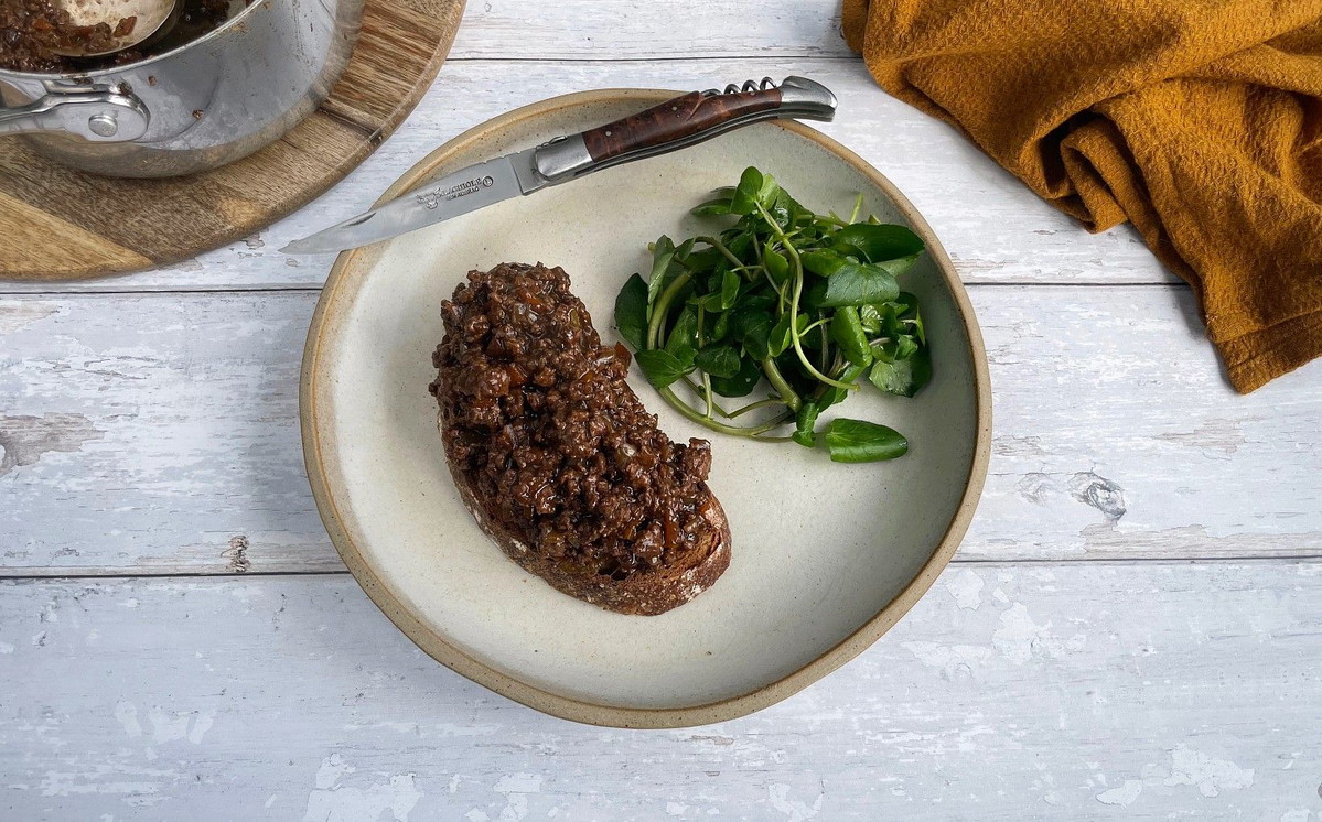 Venison Mince on Toast