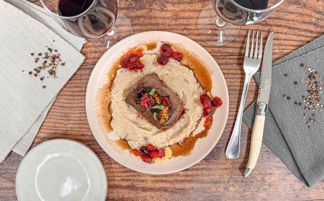 Venison on Celeriac & Kohlrabi Mash