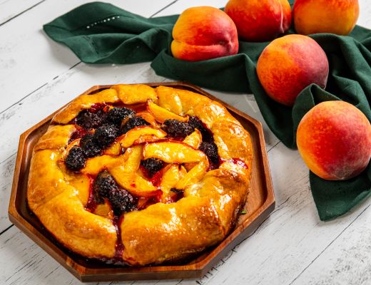 Image of Summer Peach and Blackberry Galette