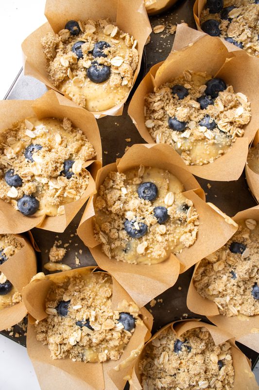 Image of Add Crumble on topCrumble:¾ c. rolled oats1.1/2. flour2.¼ c oat...