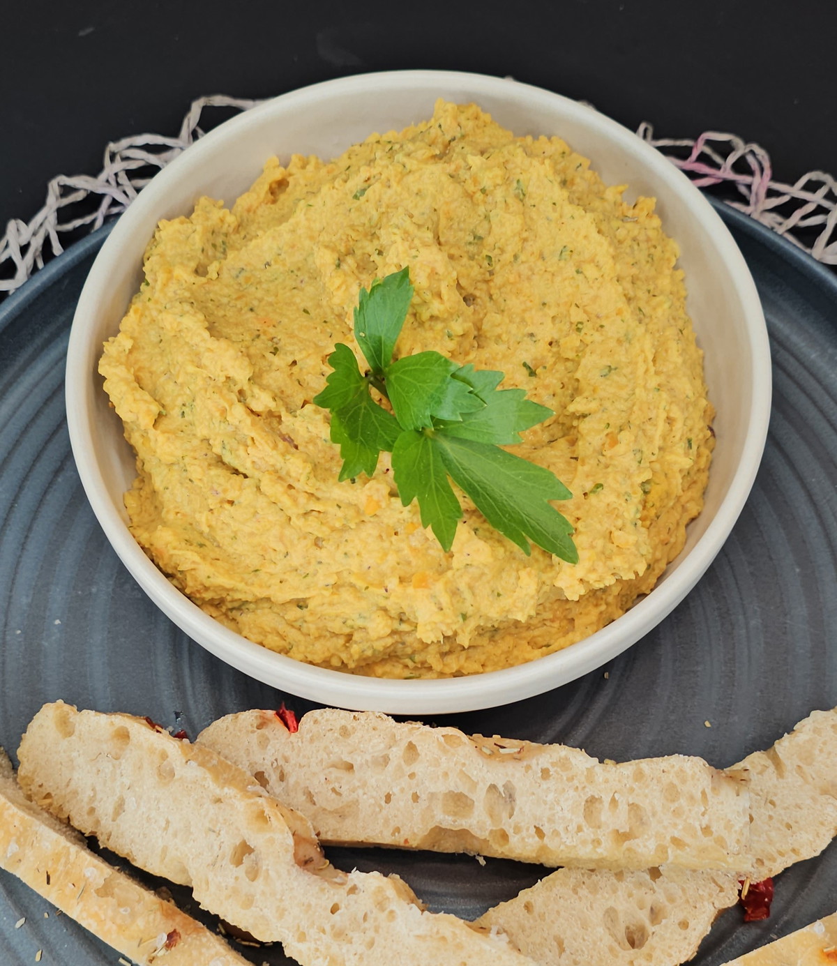 Vegetarischer Linsenaufstrich