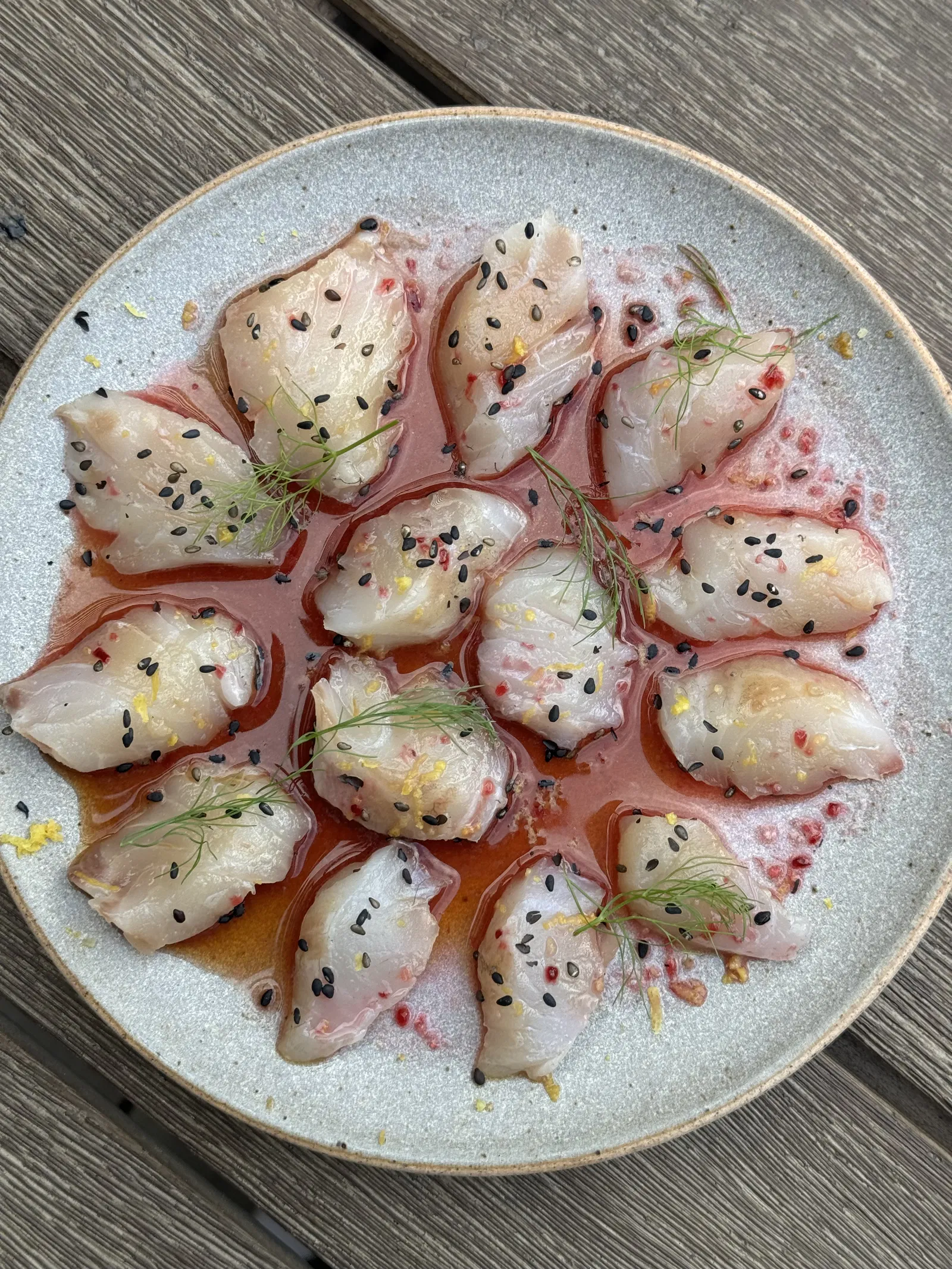 Image of Vanessa's Blood Orange Branzino Crudo