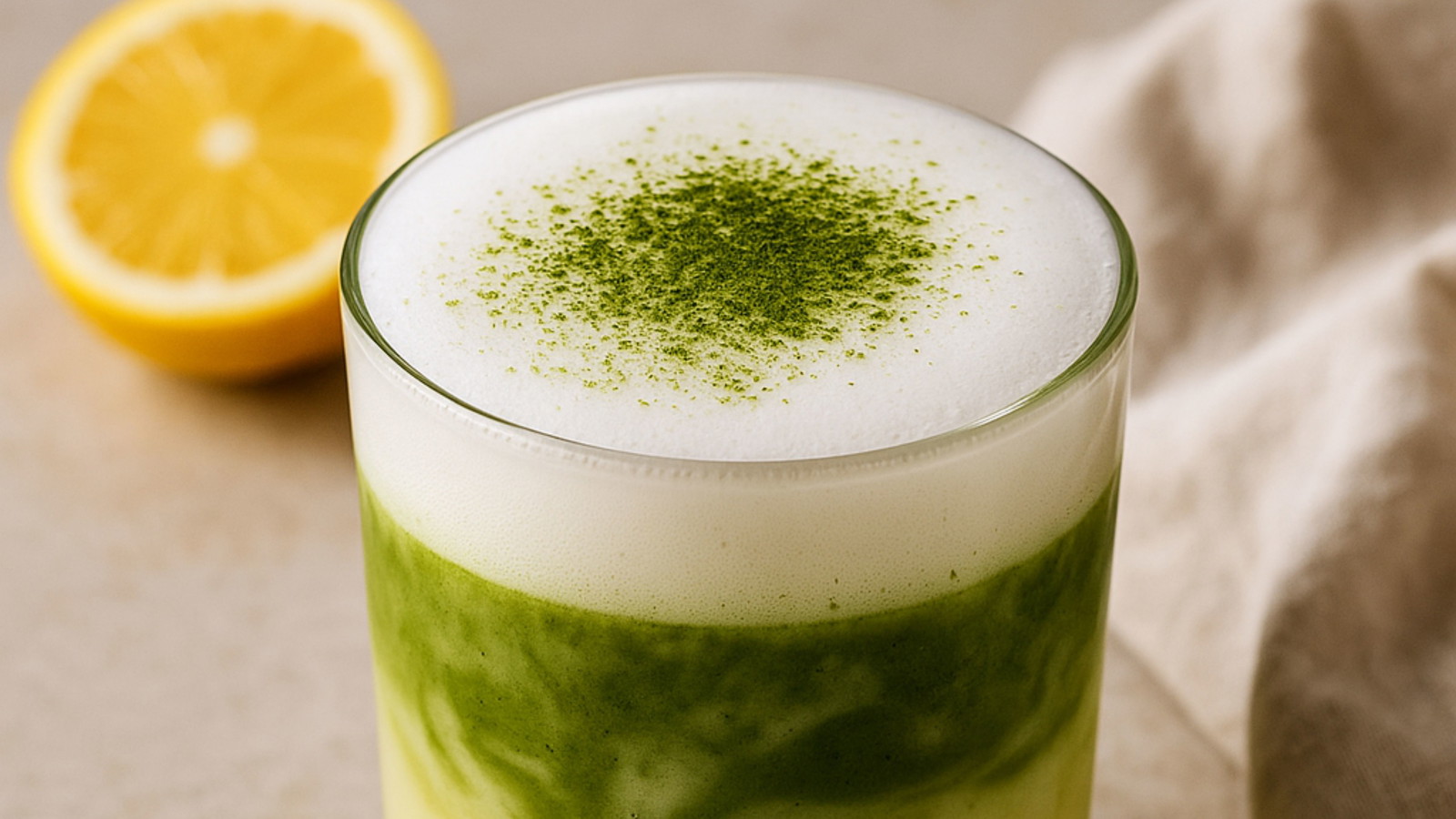 Image of Matcha latte yuzu