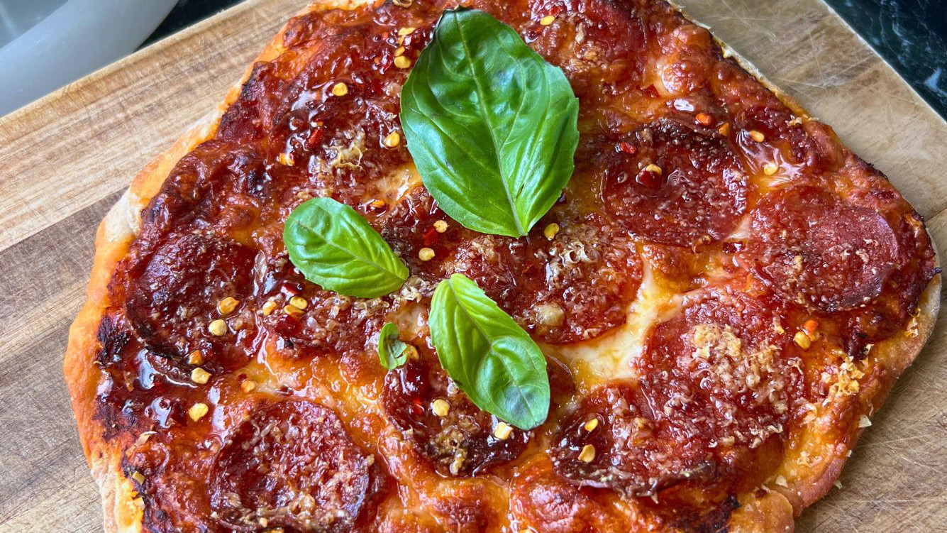Image of Air Fryer Hot Honey Pizza 