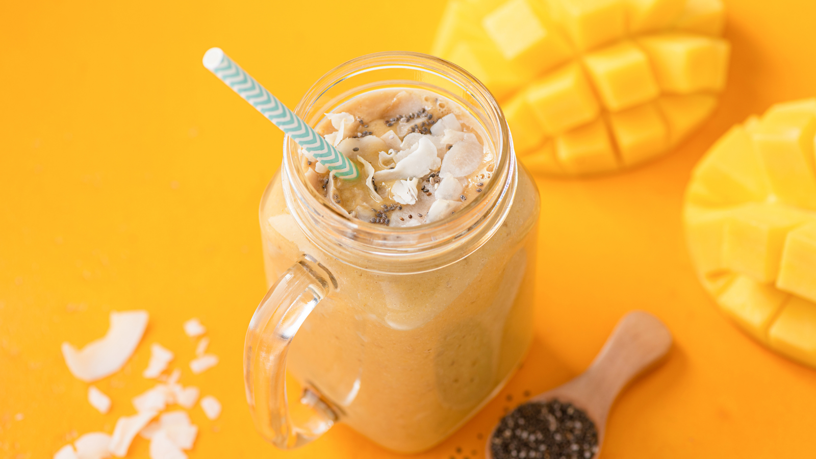 Image of Wabi Coffee Recipes: Mango Coconut Iced Coffee
