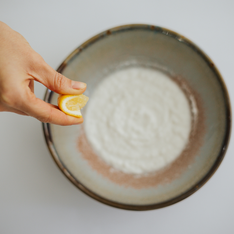 Image of Combine coconut milk and lemon juice in a large bowl...