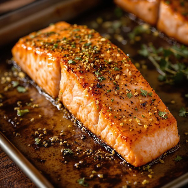 Salmon Filet with Coriander Fennel Rub