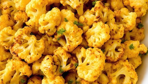 Image of Roasted Curried Cauliflower