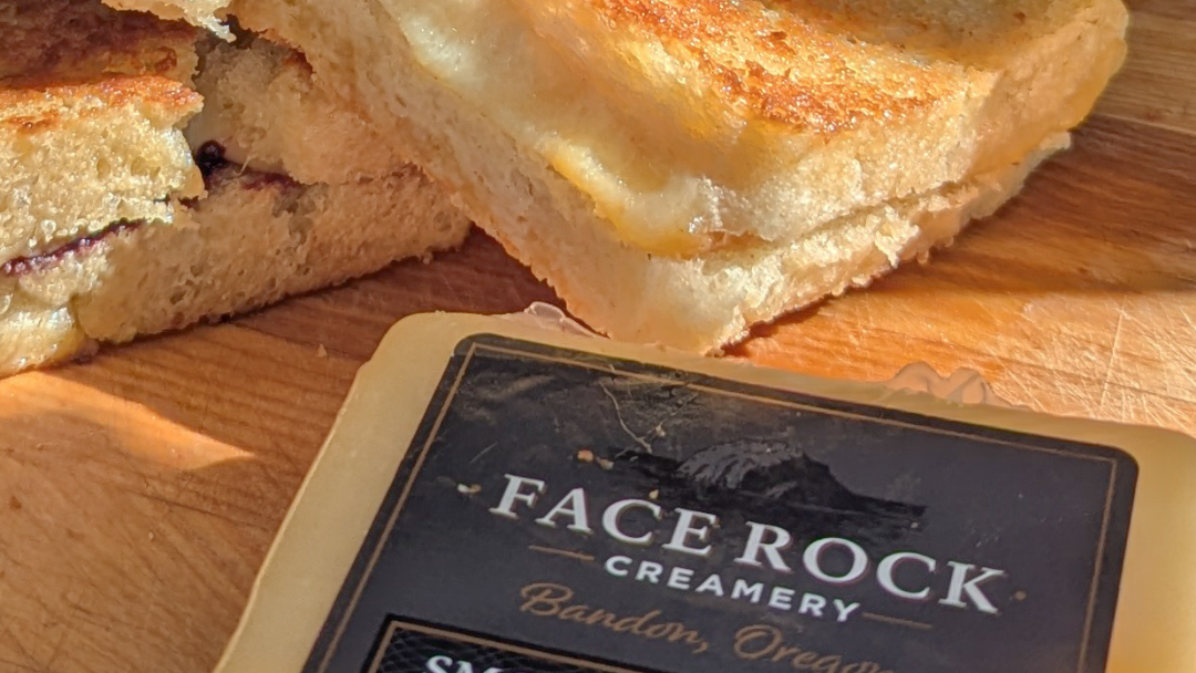 Image of Smokey Cheddar & Jam Grilled Cheese