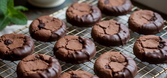 Image of Crunchy and Delicious Vegan Chocolate Biscuits Recipe UK with Whitakers Chocolate