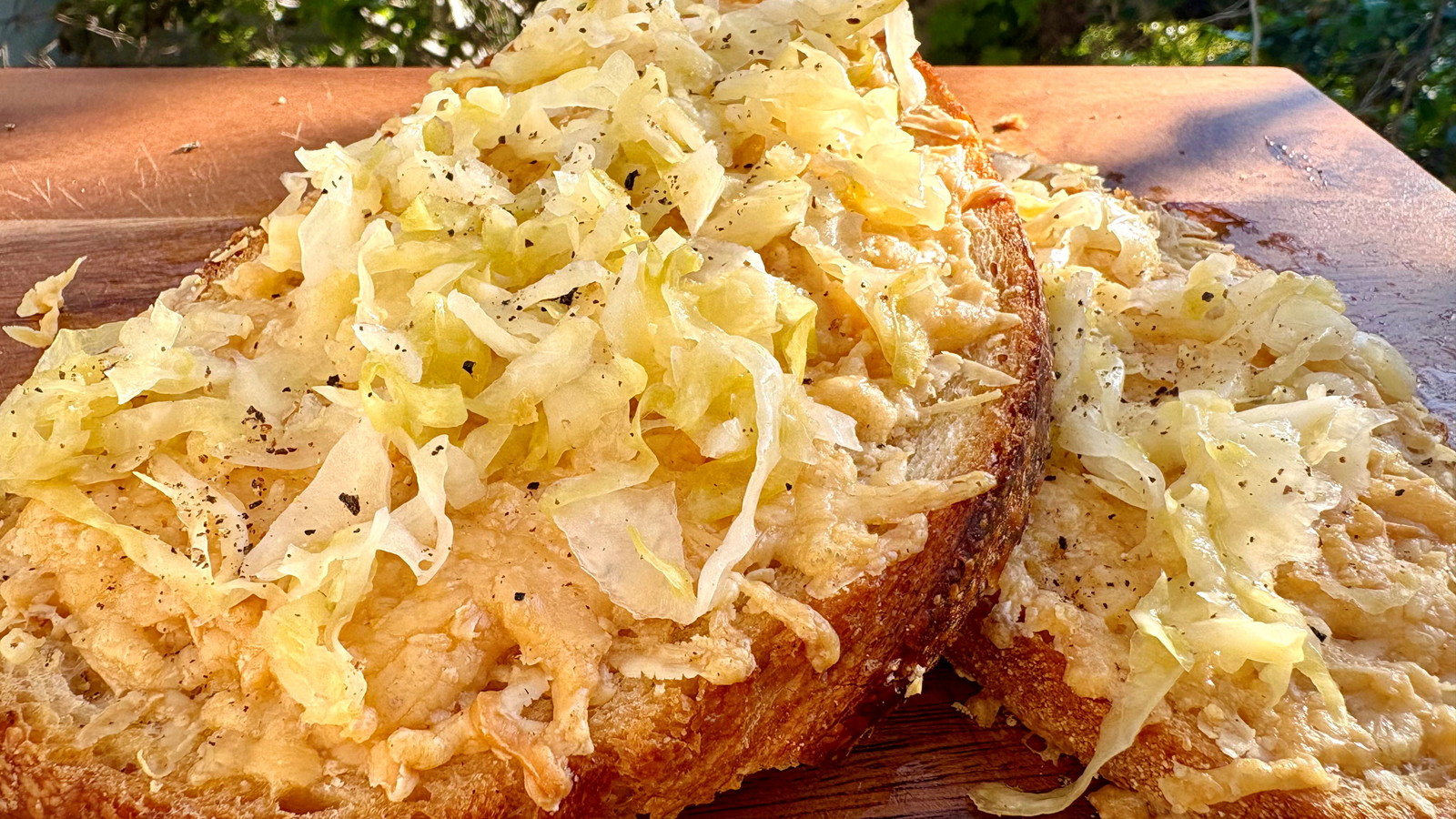 Image of Toasted Cheese and Sauerkraut Sarnie