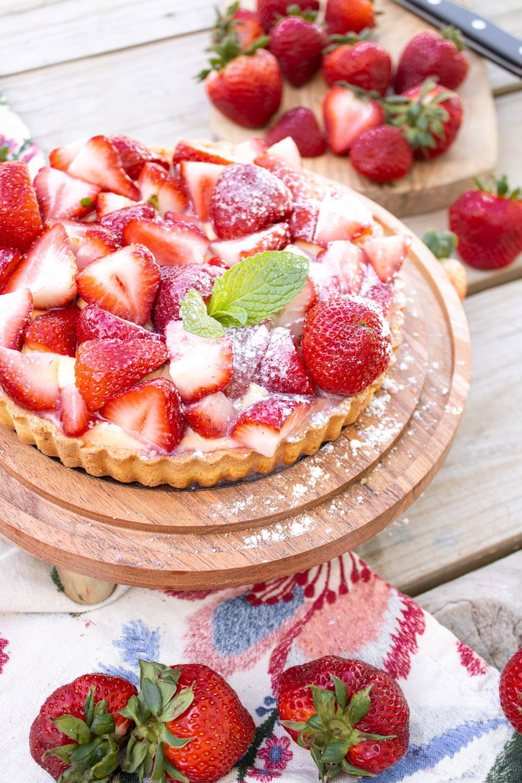 Image of You can top with powdered sugar. Put into fridge.