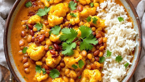 Image of Cauliflower Dal with Paanch Phoran