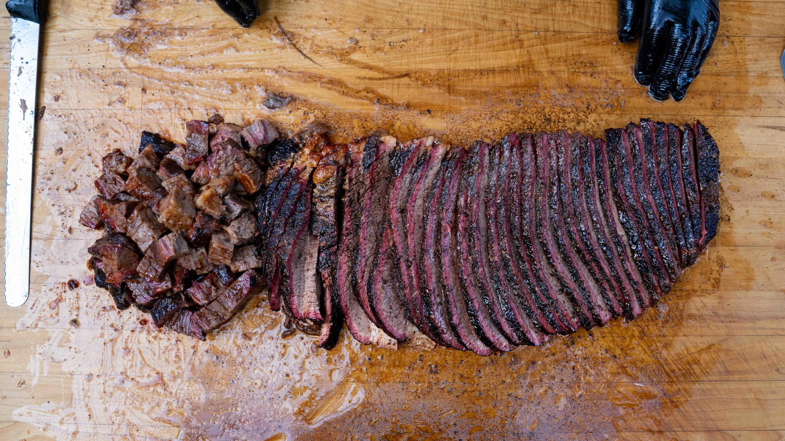 Brisket sliced