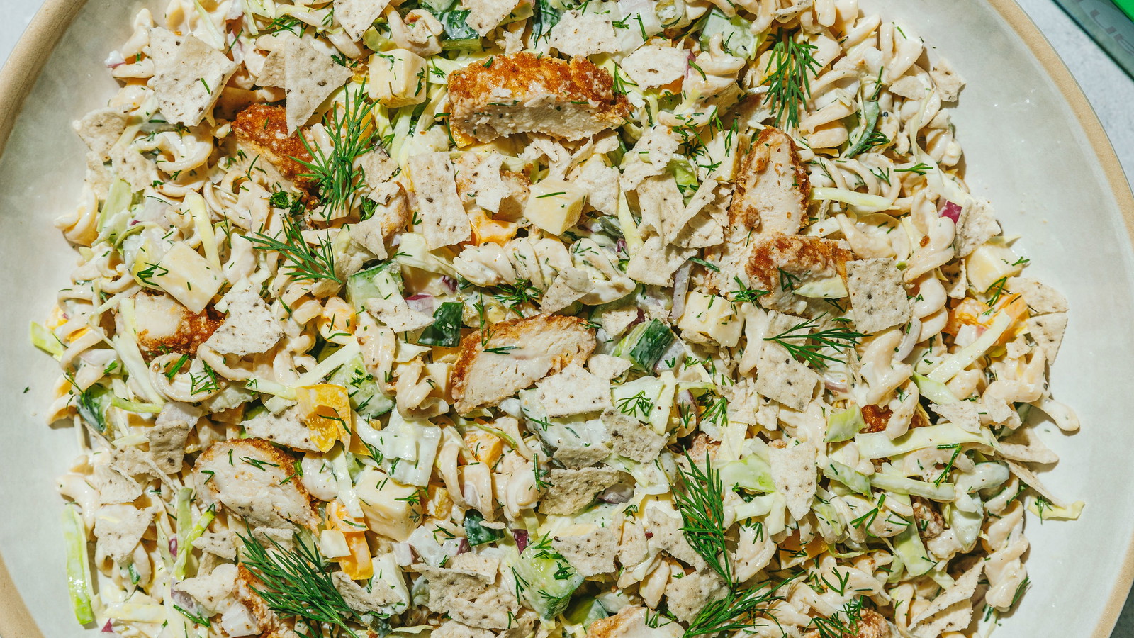 Dill Pickle Chicken Pasta Salad