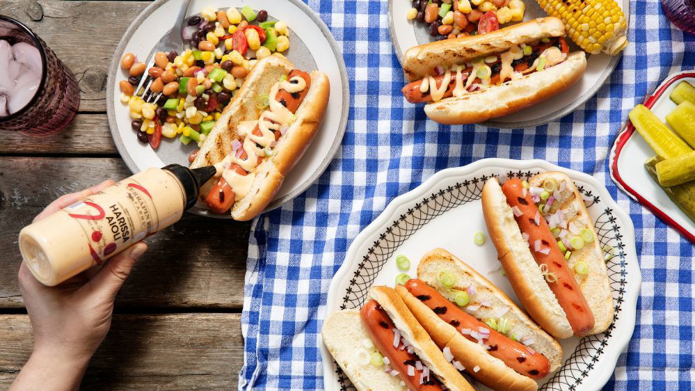 Image of Harissa Aioli Hot Dogs