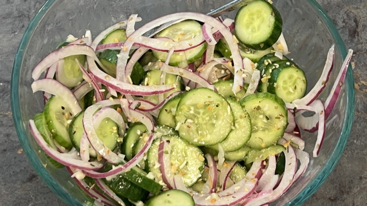 Image of Cucumber and Red Onion Salad