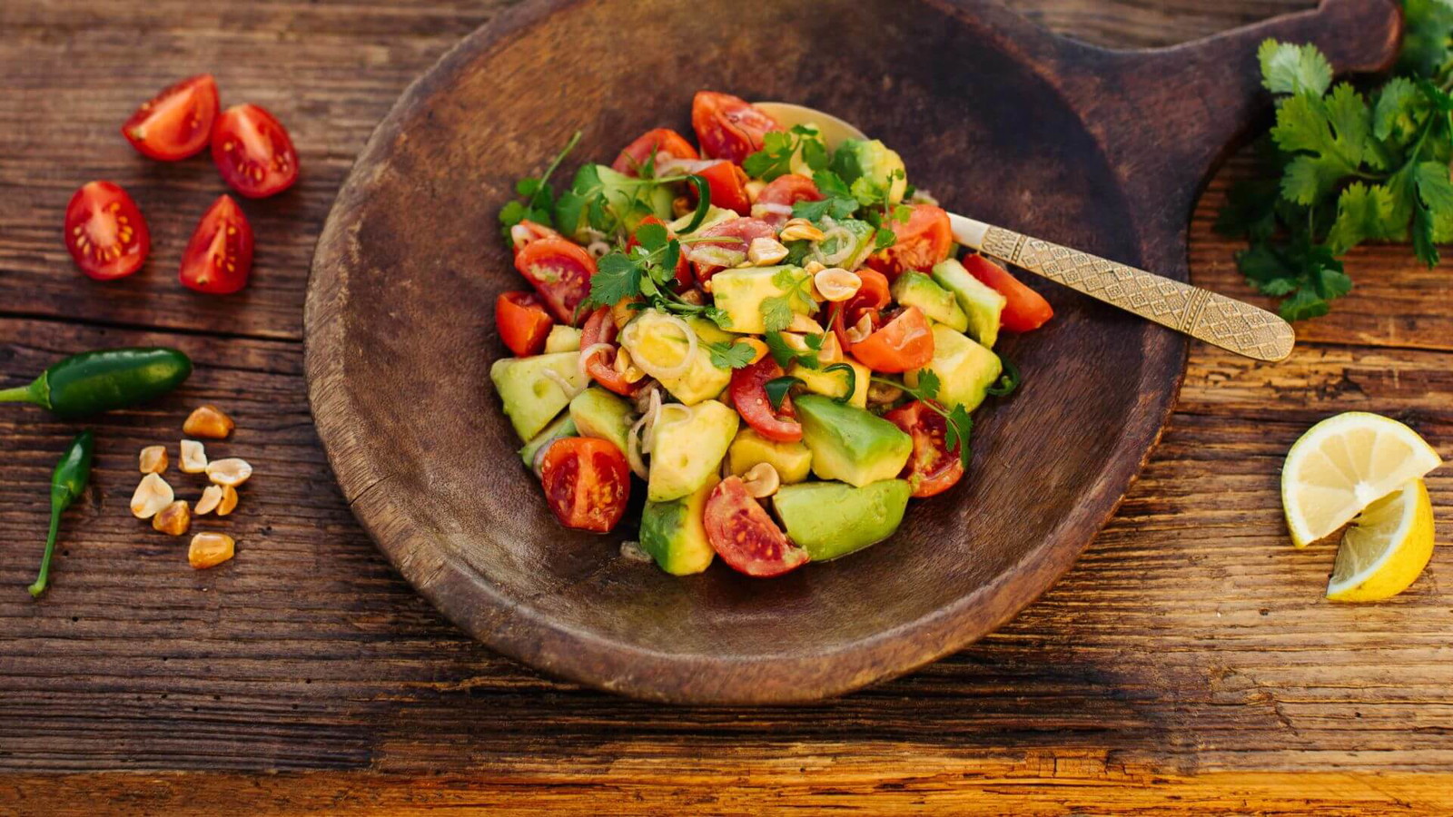 Image of Avocado Salat aus Myanmar - Htau Patsi Thoke