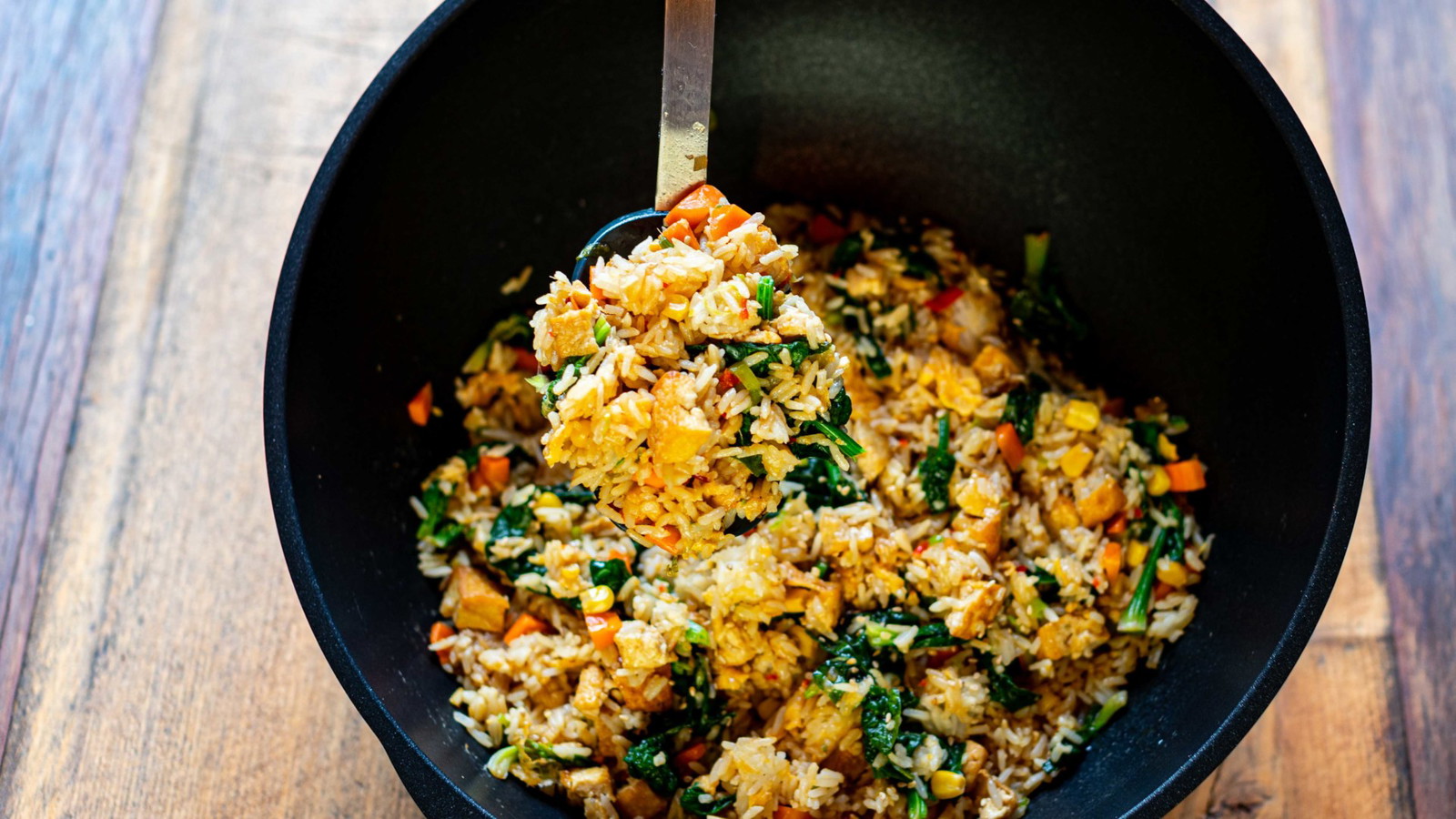 Image of Gebratener Reis mit mariniertem Tofu