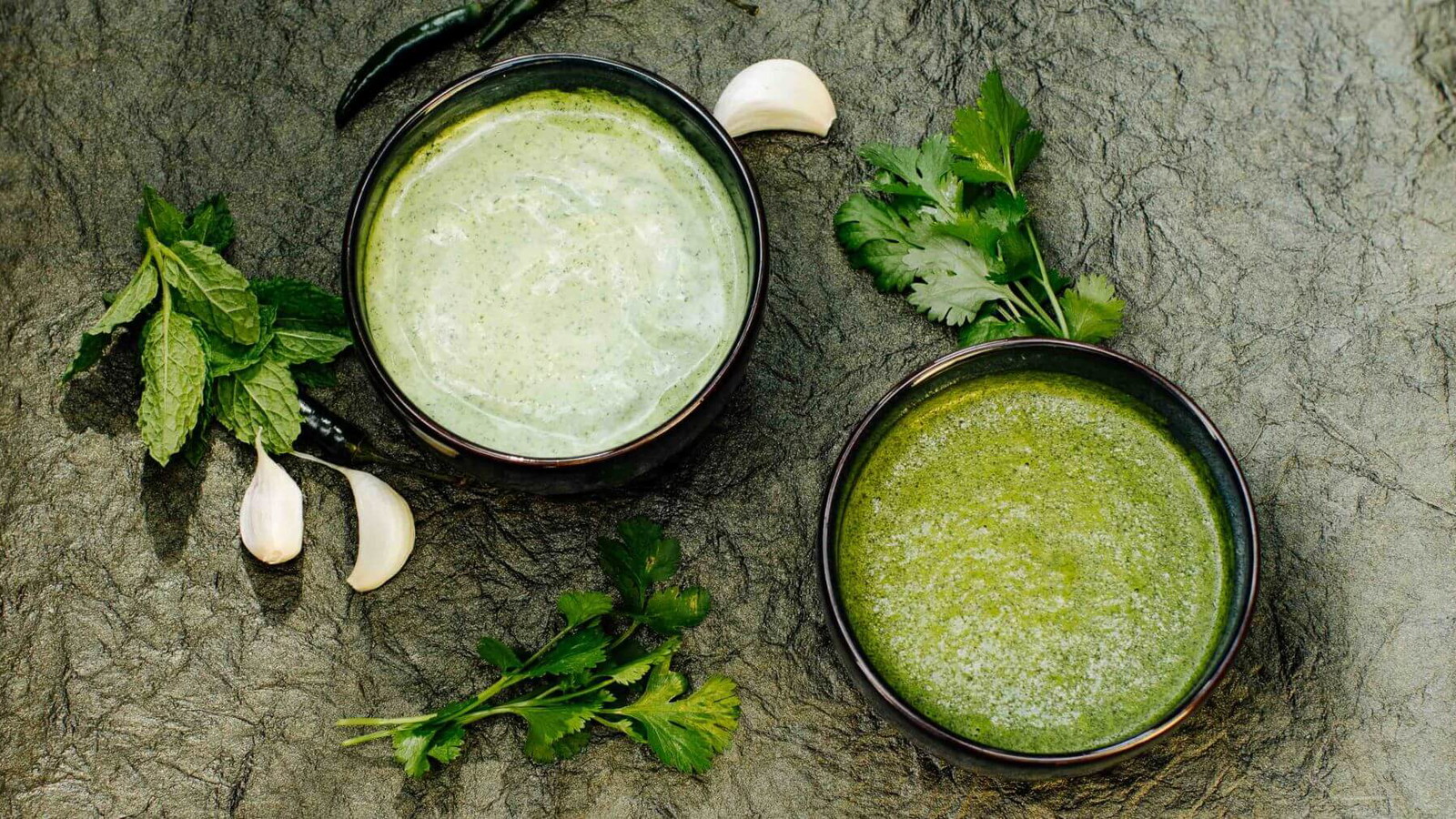 Image of Grünes Minz-Joghurt Chutney