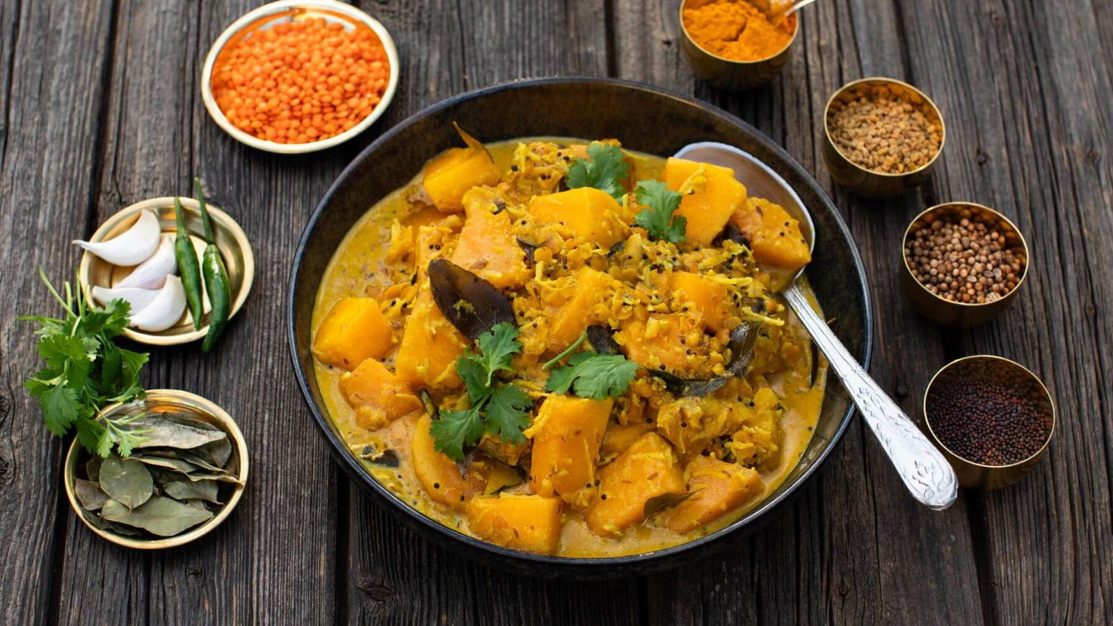 Image of Butternut-Kürbis Curry aus Südindien
