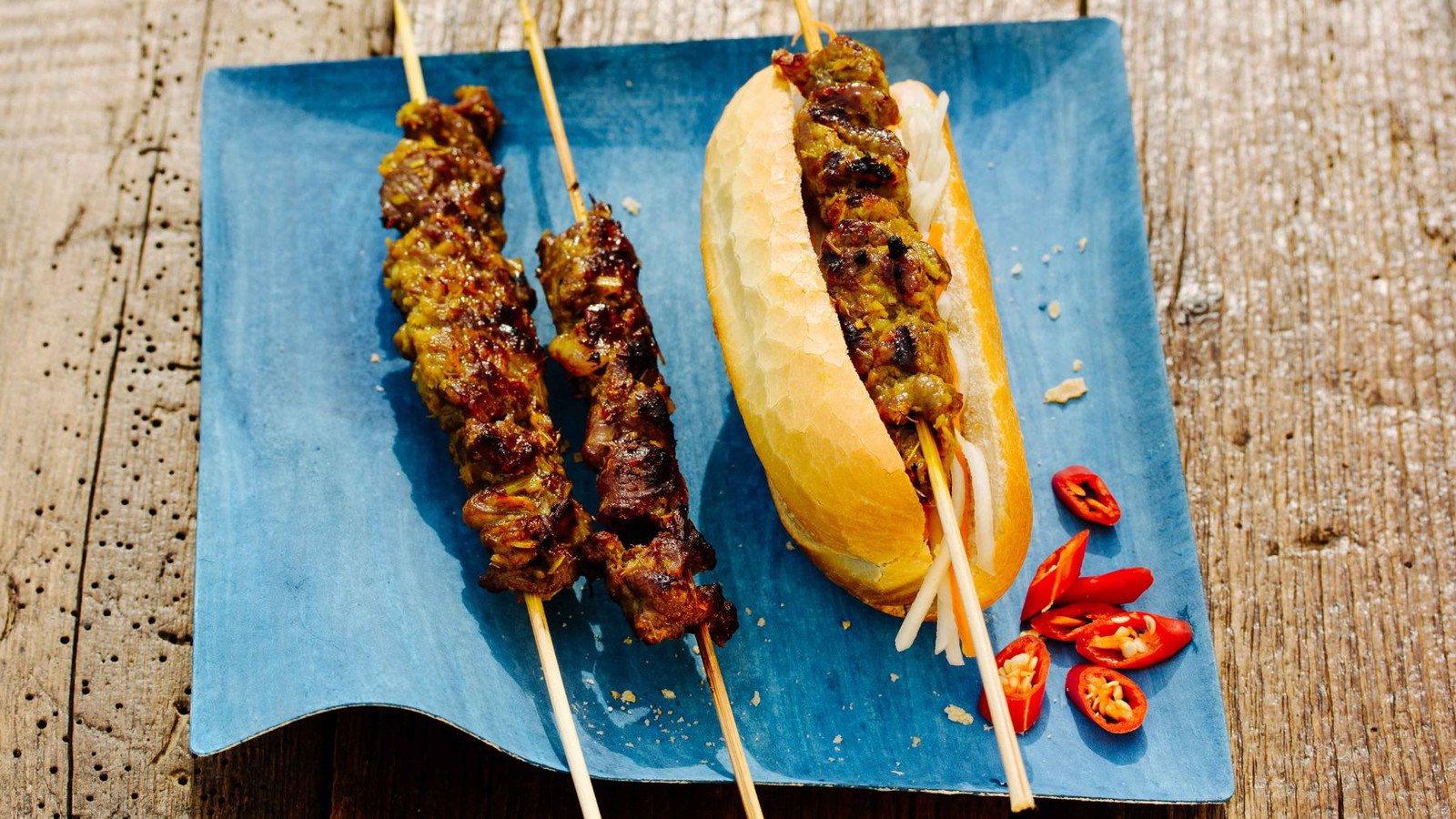 Image of Khmer Baguette mit gegrilltem Rindfleisch