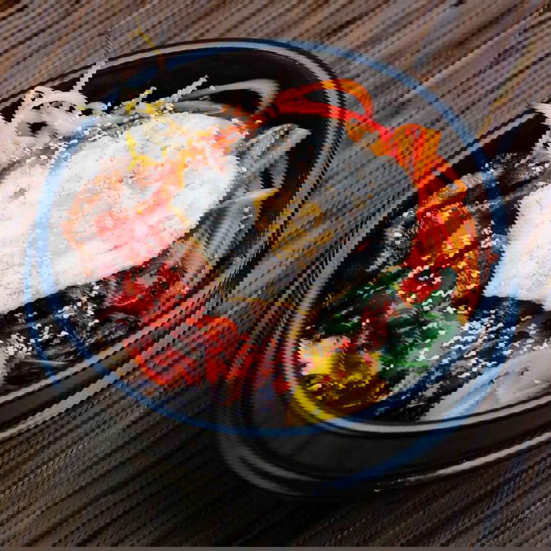 Fried Rice mit Kimchi (gebratener Reis mit Ei und Kimchi) - Rezept, image size:1080x1080