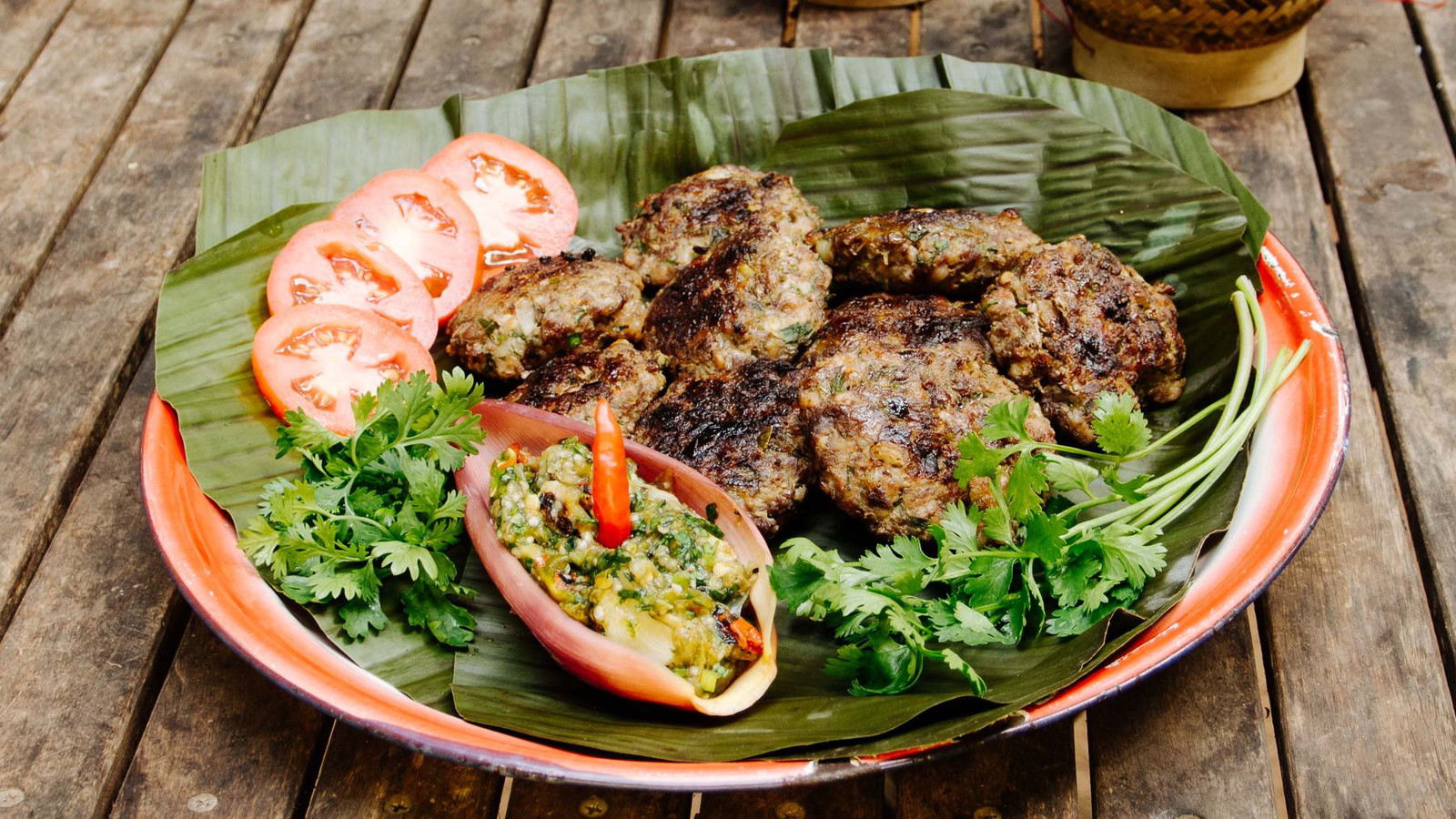 Image of Gegrillte Hamburger Luang Prabang Style