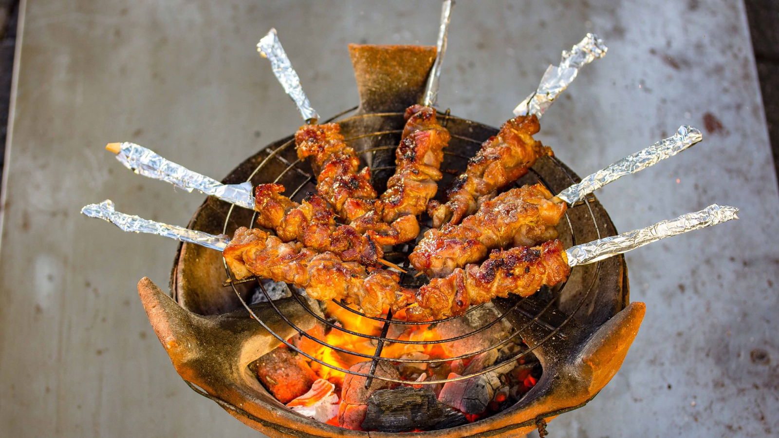 Saté-Spieße aus Thailand - Muu Satay