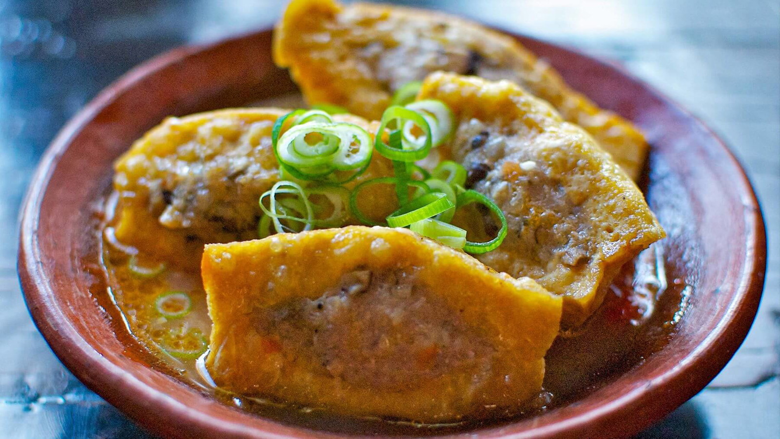Image of Tofu gefüllt mit Schweinefleisch