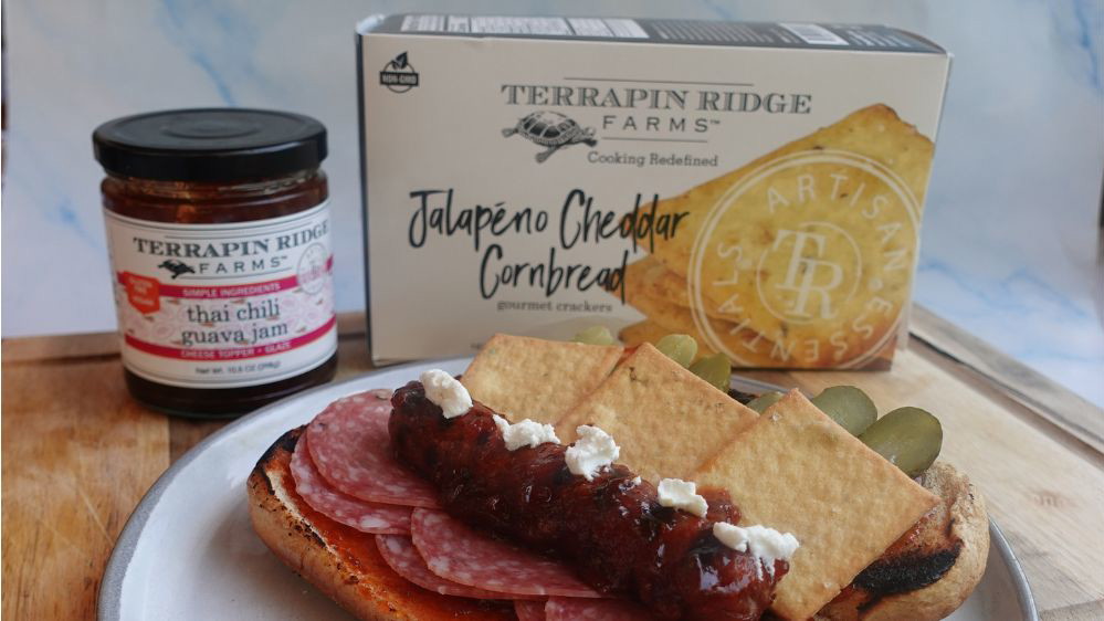 Image of Charcuterie Dog with Thai Chili Guava Jam