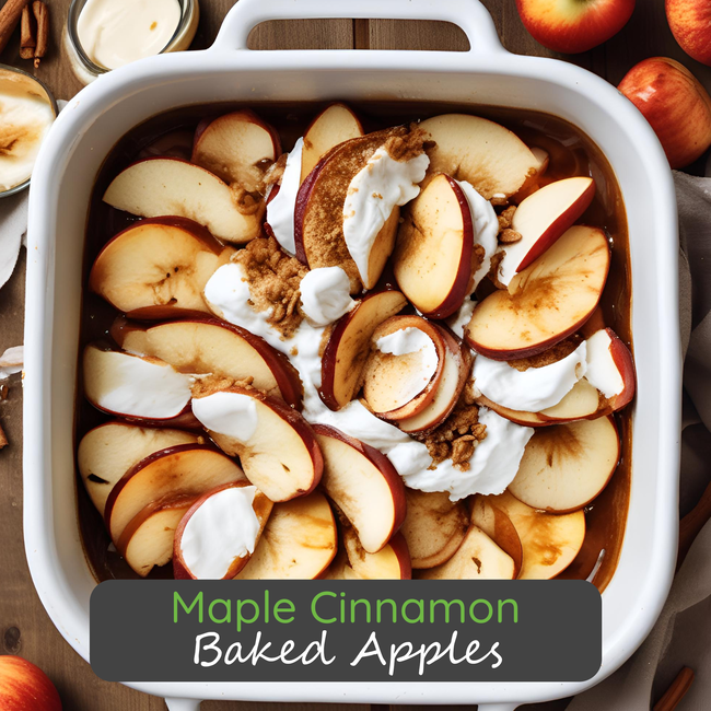 Image of Maple Cinnamon Baked Apples