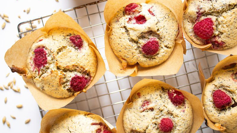 Image of Raspberry Poppy Muffins