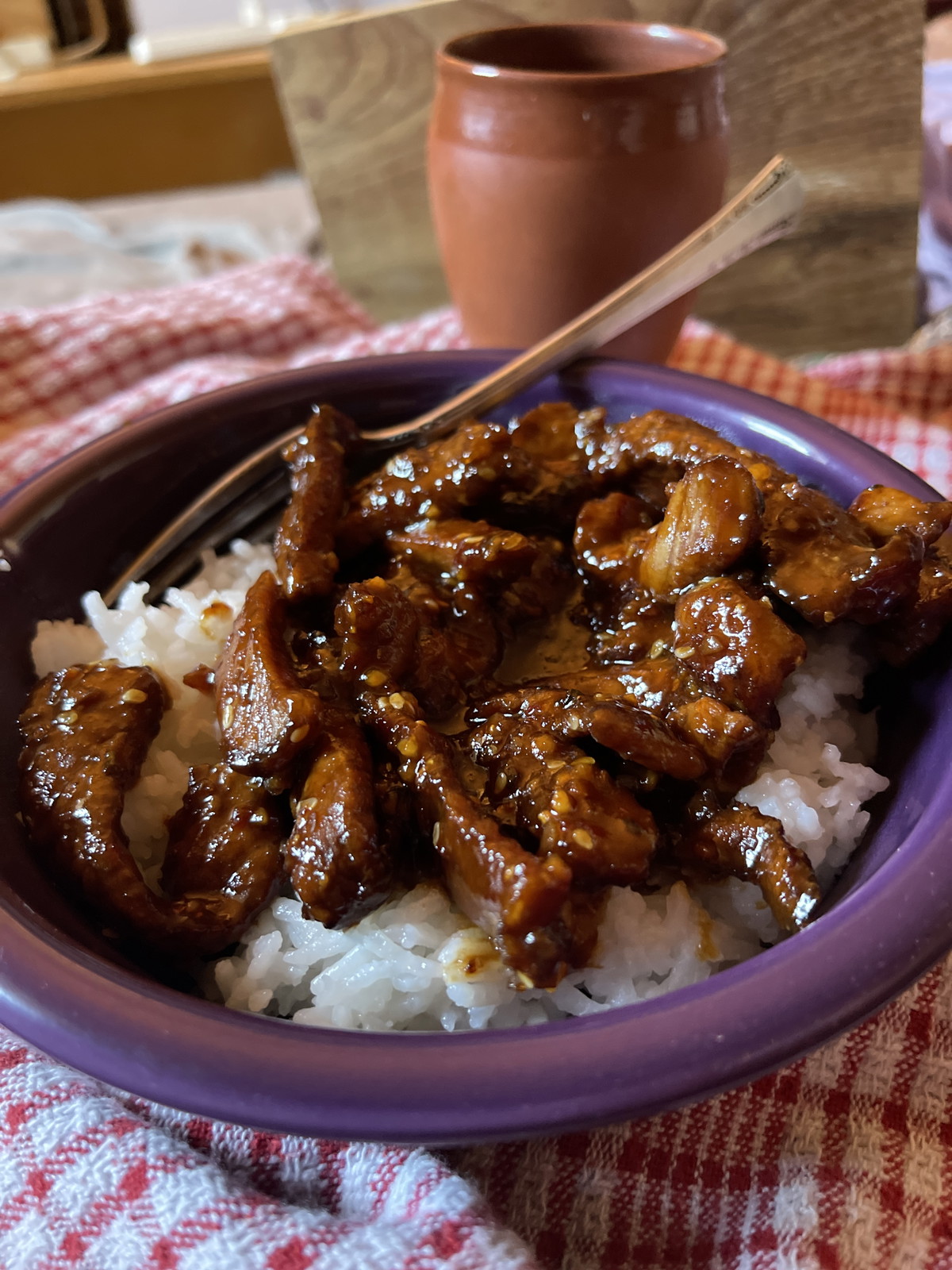 Sticky Orange Pork with Korean BBQ Spice Blend