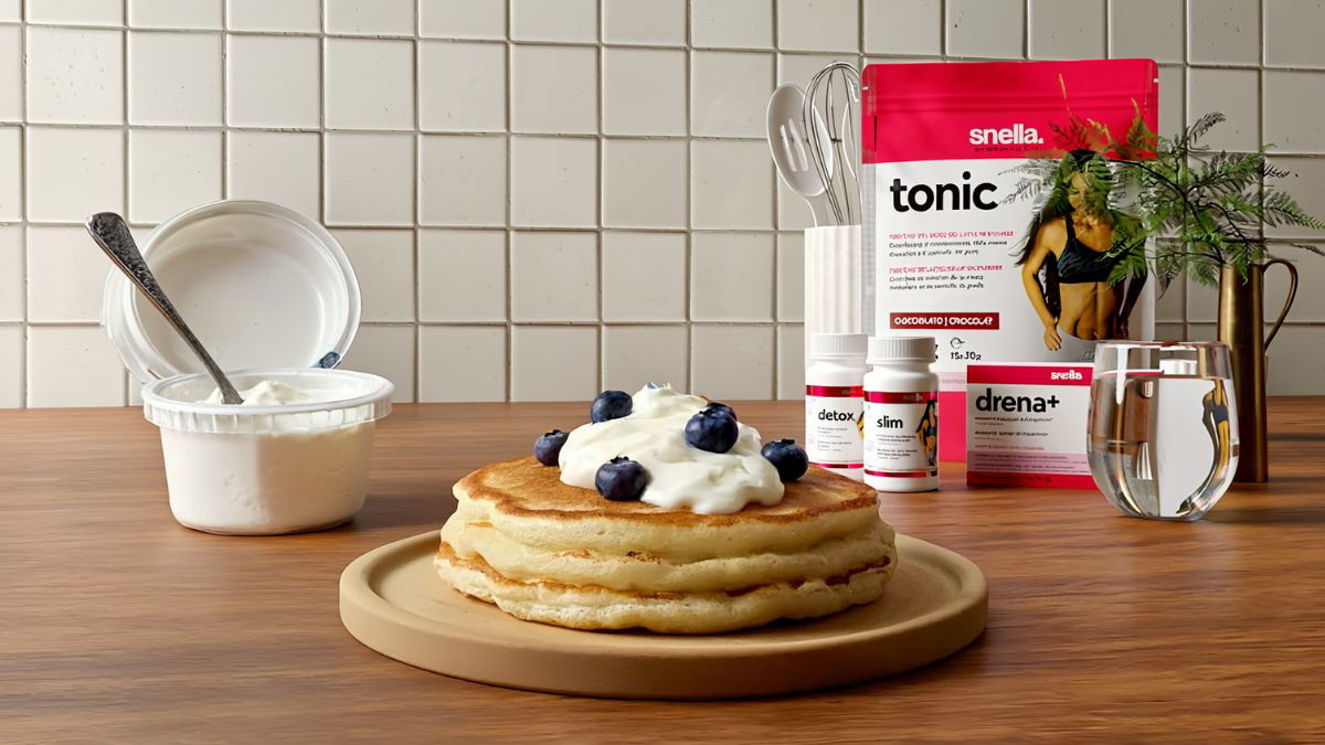 Pancake Proteico con Yogurt Greco