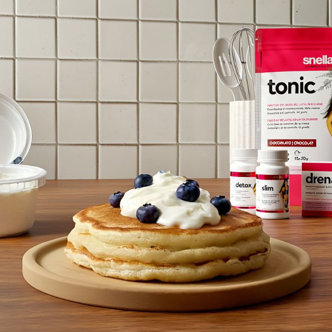 Pancake Proteico con Yogurt Greco