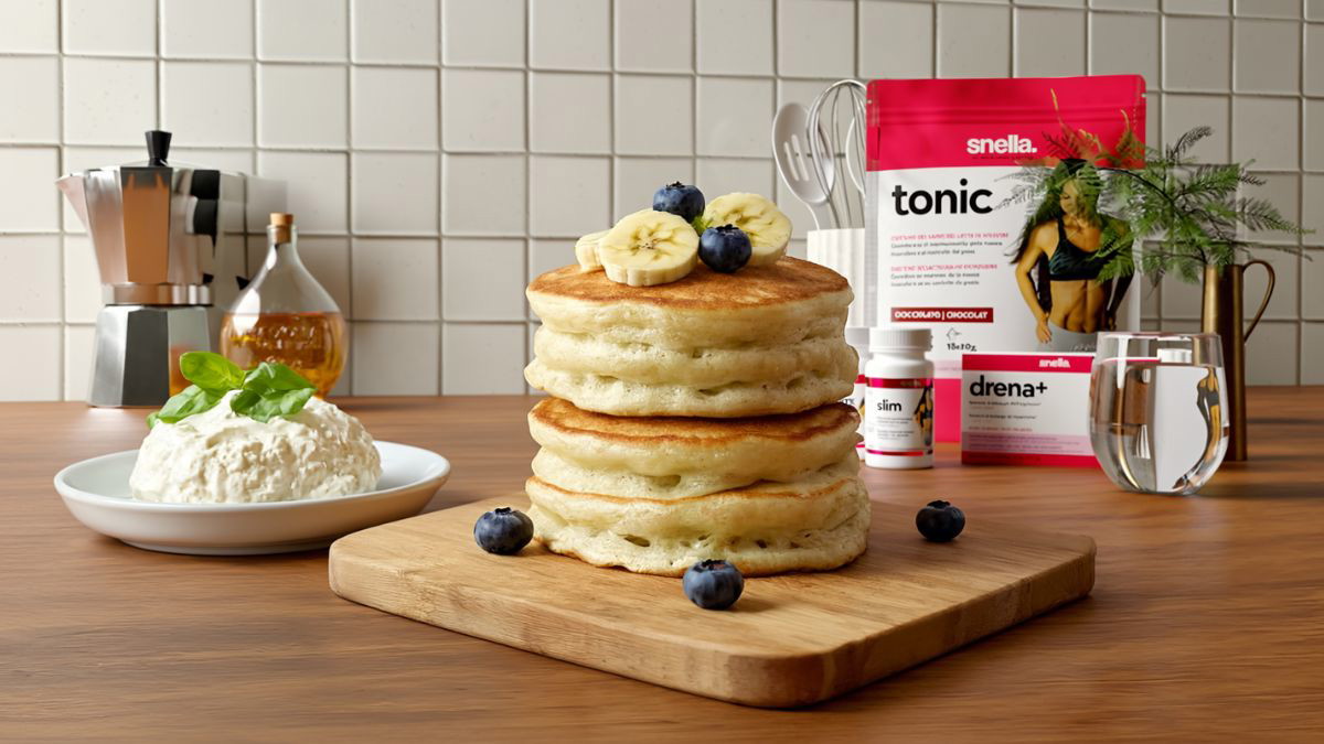 Pancake proteico light con ricotta