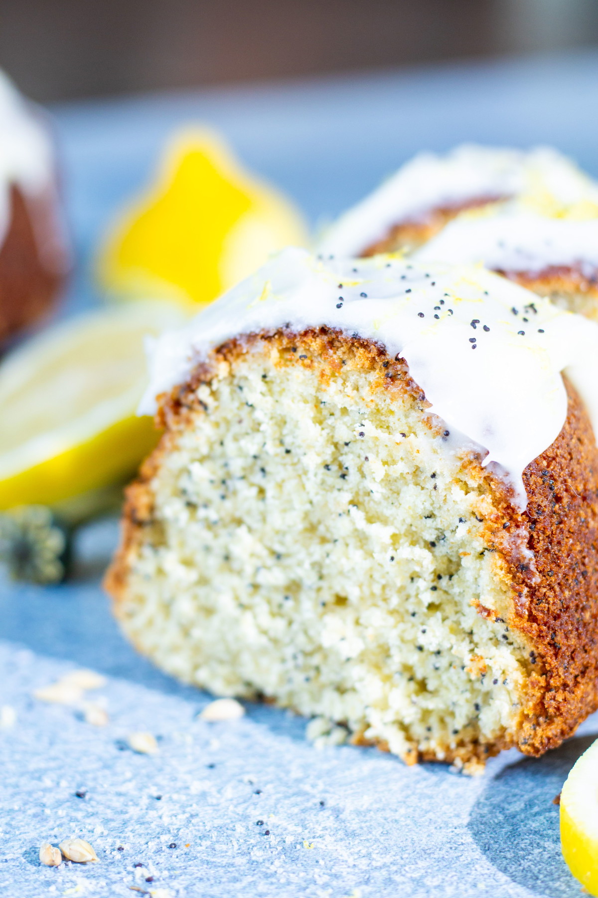 Sprouted Oat Lemon Bundt Cake