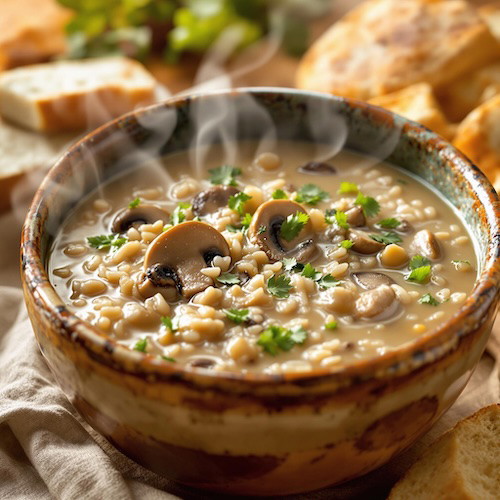 Wild Rice & Mushroom Soup