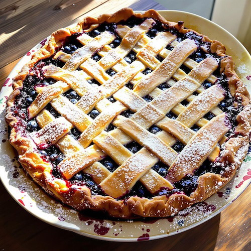 Beautiful Blueberry Pie